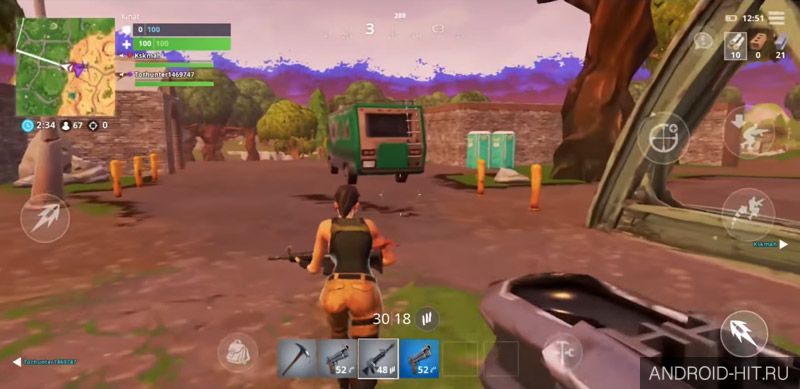 Скриншот Fortnite на андроид