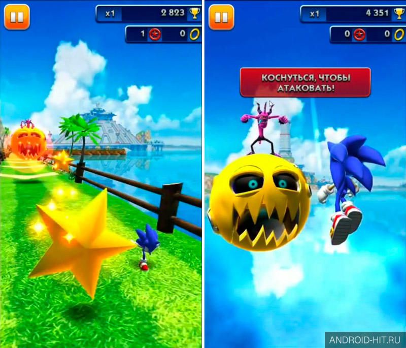 Скриншот Sonic Dash на андроид