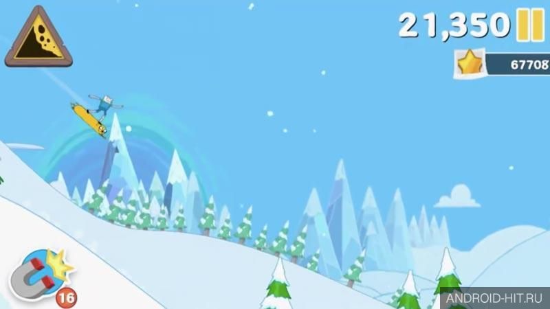 Скриншот Ski Safari: Adventure Time на андроид Скриншот Ski Safari: Adventure Time на андроид
