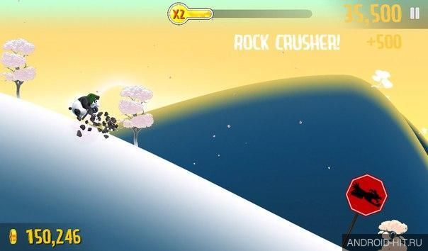 Скриншот Ski Safari на андроид