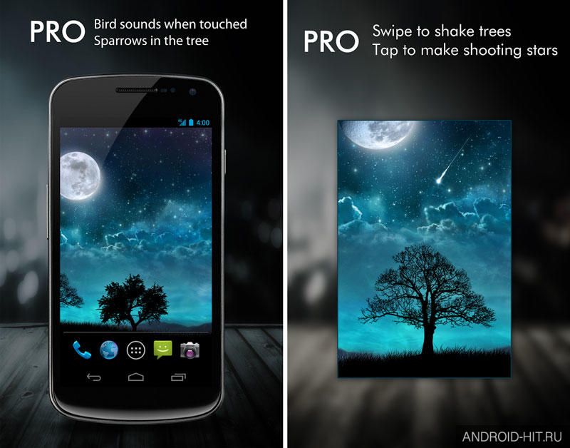 Скриншот Dream Night Pro Live Wallpaper на андроид Скриншот Dream Night Pro Live Wallpaper на андроид