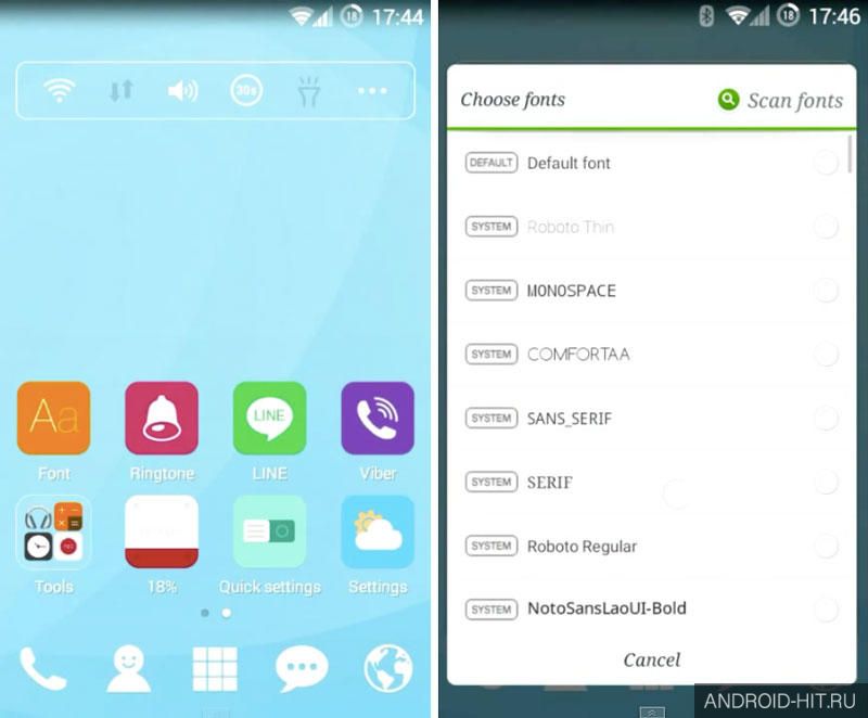 Скриншот Dodol Launcher на андроид