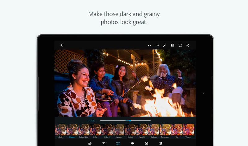 Скриншот Adobe Photoshop Express на андроид