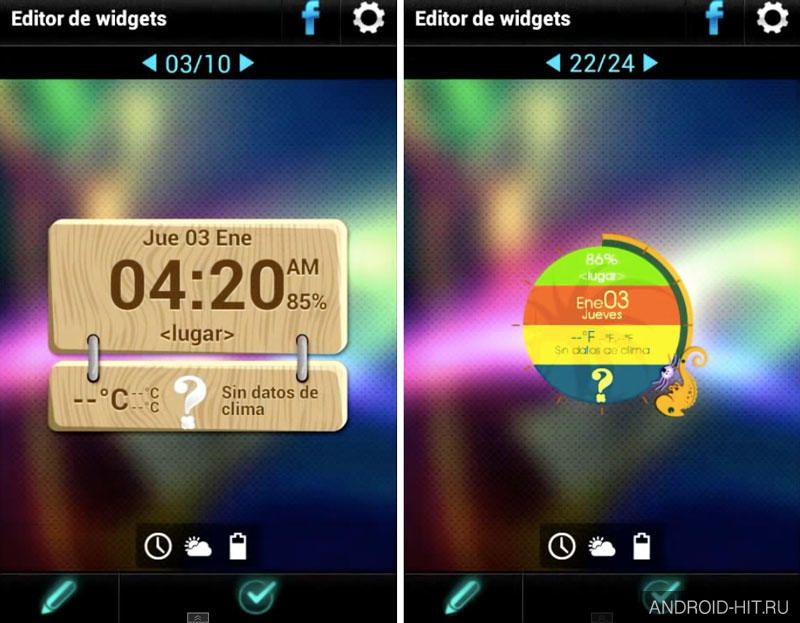 Скриншот Beautiful Clock Widget Pro на андроид