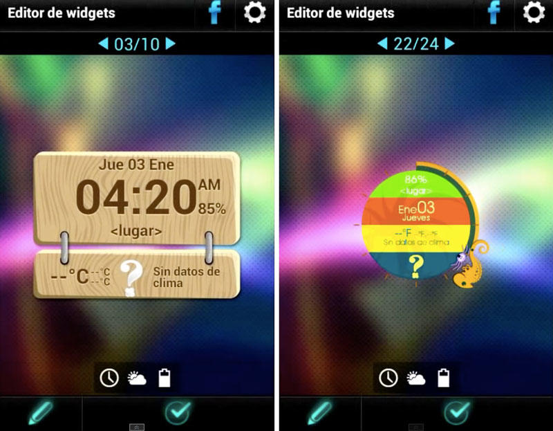 Скриншот Beautiful Clock Widget Pro на андроид