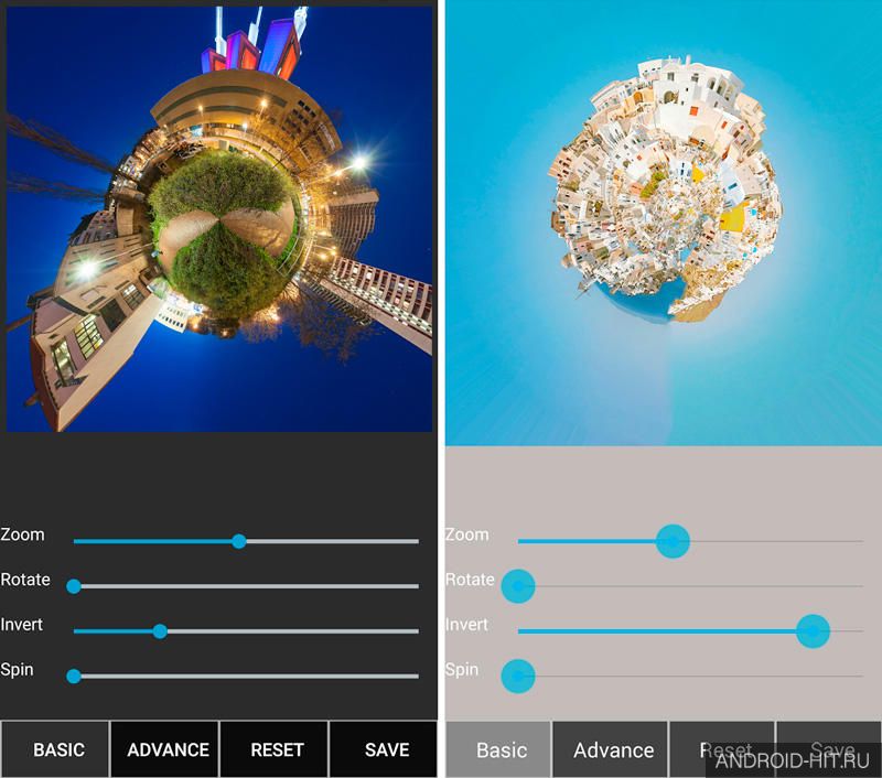 Скриншот Tiny Planet Fx Pro на андроид Скриншот Tiny Planet Fx Pro на андроид