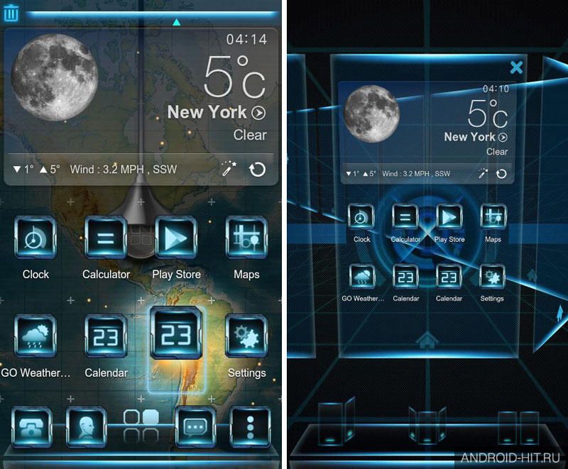 Скриншот Ray Next Launcher 3D Theme на андроид