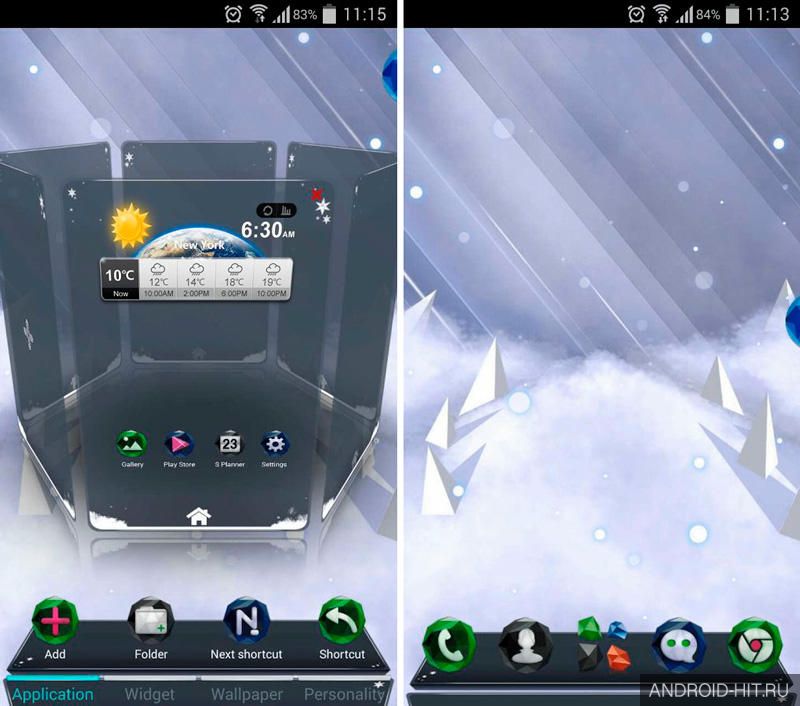 Скриншот Next Ice World 3D Theme на андроид