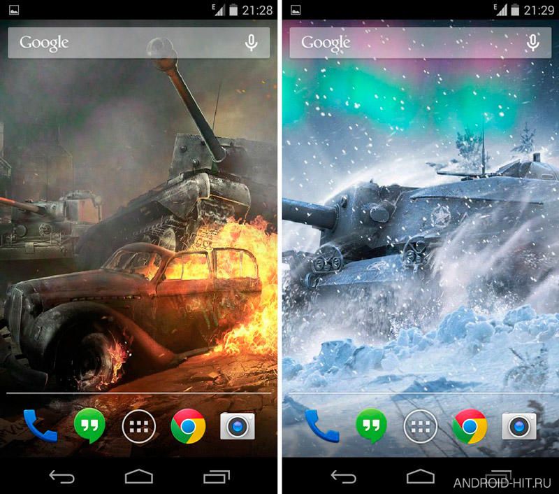 Скриншот Живые обои World of Tanks на андроид Скриншот Живые обои World of Tanks на андроид
