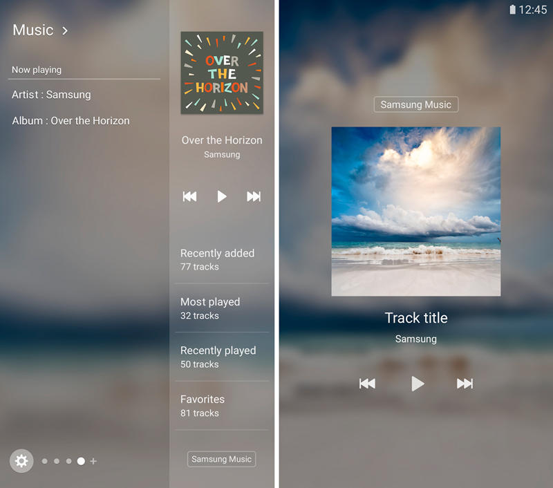 Скриншот Samsung Music на андроид