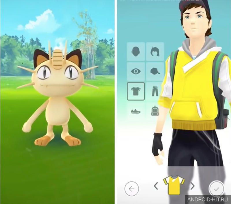 Скриншот Pokemon GO на андроид Скриншот Pokemon GO на андроид