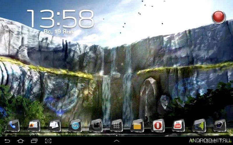 Скриншот 3D Waterfall Pro lwp на андроид Скриншот 3D Waterfall Pro lwp на андроид