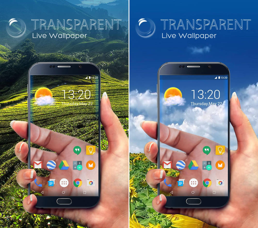 Скриншот Real Transparent Screen & Background на андроид