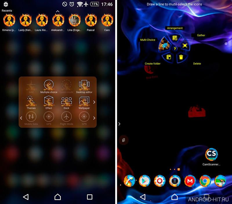 Скриншот TSF Shell Theme Flames на андроид Скриншот TSF Shell Theme Flames на андроид