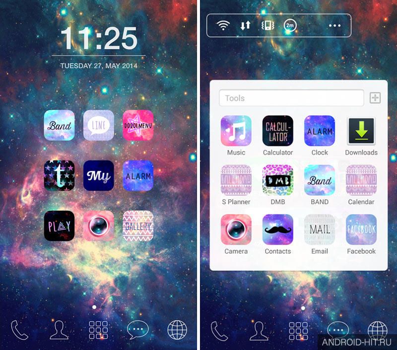 Скриншот Shinyspace theme на андроид Скриншот Shinyspace theme на андроид