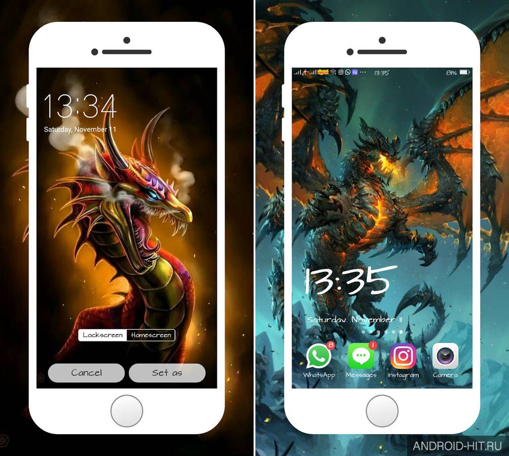 Скриншот Dragon Wallpaper на андроид