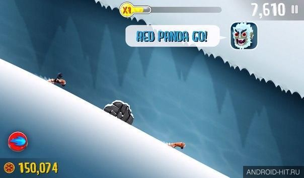 Скриншот Ski Safari на андроид