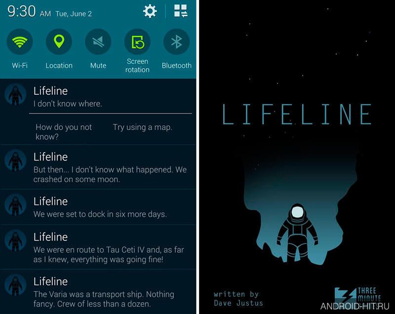 Скриншот Lifeline на андроид Скриншот Lifeline на андроид