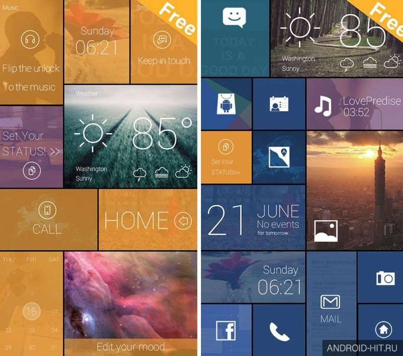 Скриншот Color Box 2 In 1 Theme на андроид