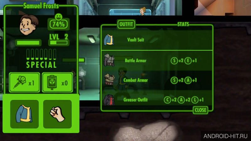 Скриншот Fallout Shelter на андроид Скриншот Fallout Shelter на андроид