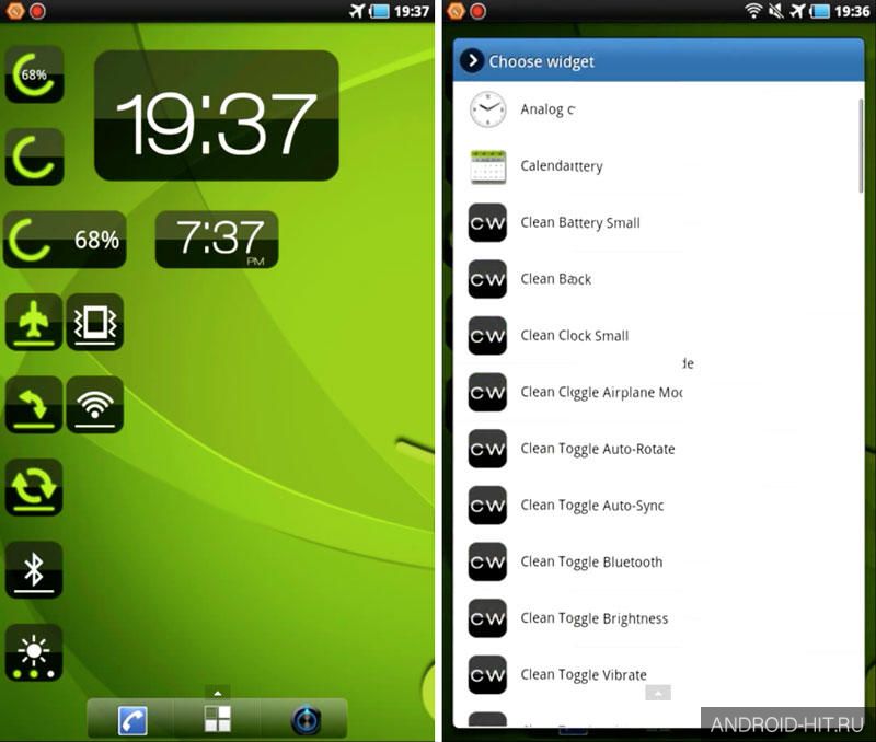 Скриншот Clean Widgets на андроид Скриншот Clean Widgets на андроид