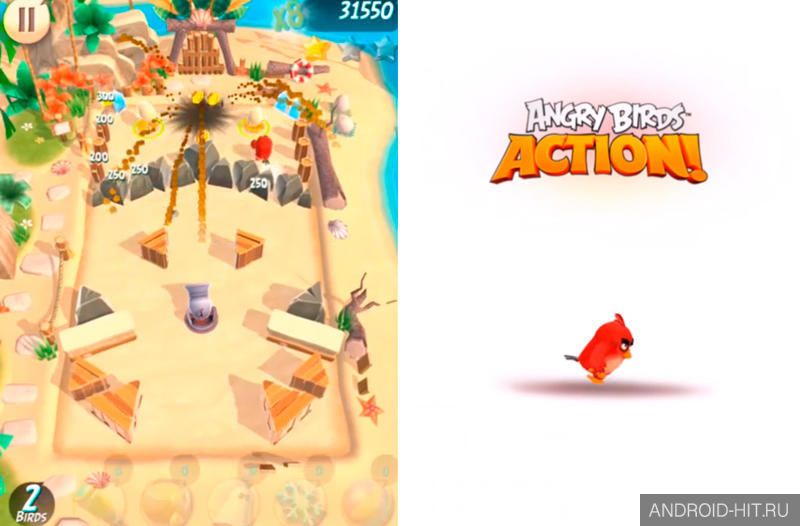 Скриншот Angry Birds Action! на андроид