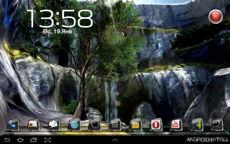 Скриншот 3D Waterfall Pro lwp на андроид Скриншот 3D Waterfall Pro lwp на андроид