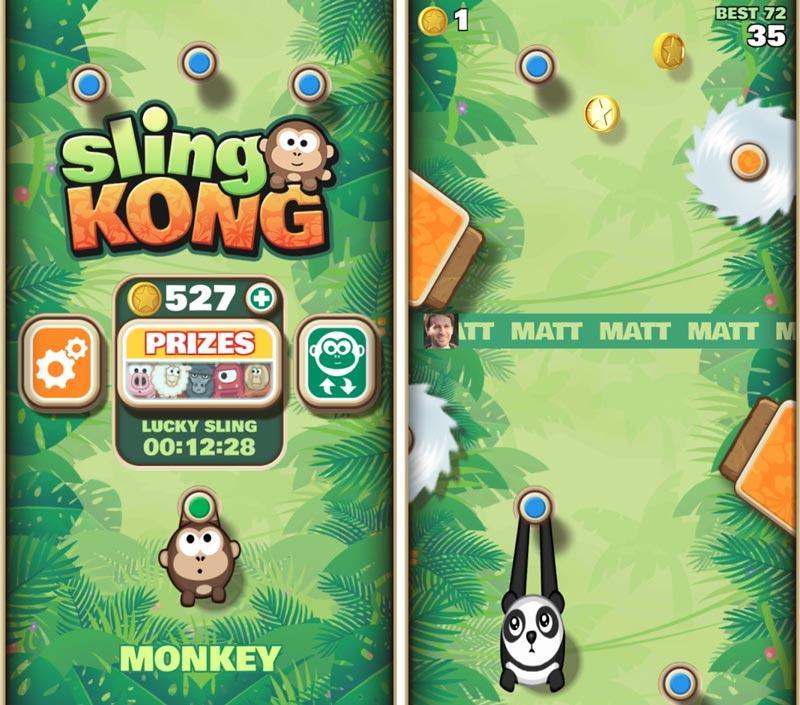 Скриншот Sling Kong на андроид