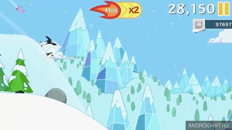 Скриншот Ski Safari: Adventure Time на андроид Скриншот Ski Safari: Adventure Time на андроид