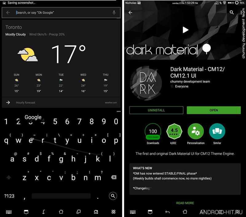 Скриншот dark material // blacked out на андроид Скриншот dark material // blacked out на андроид