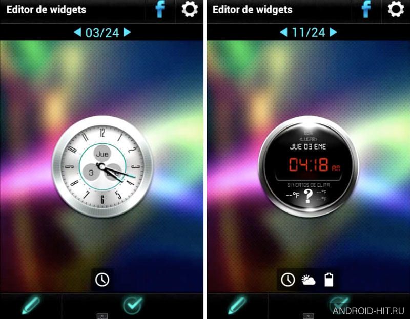 Скриншот Beautiful Clock Widget Pro на андроид