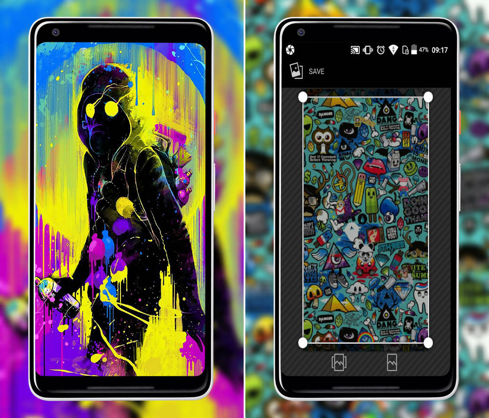Скриншот Graffiti Wallpapers на андроид