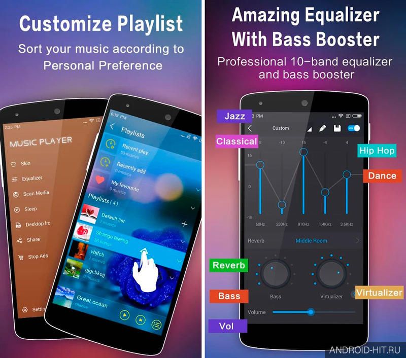 Скриншот Music Player - аудио плеер на андроид Скриншот Music Player - аудио плеер на андроид