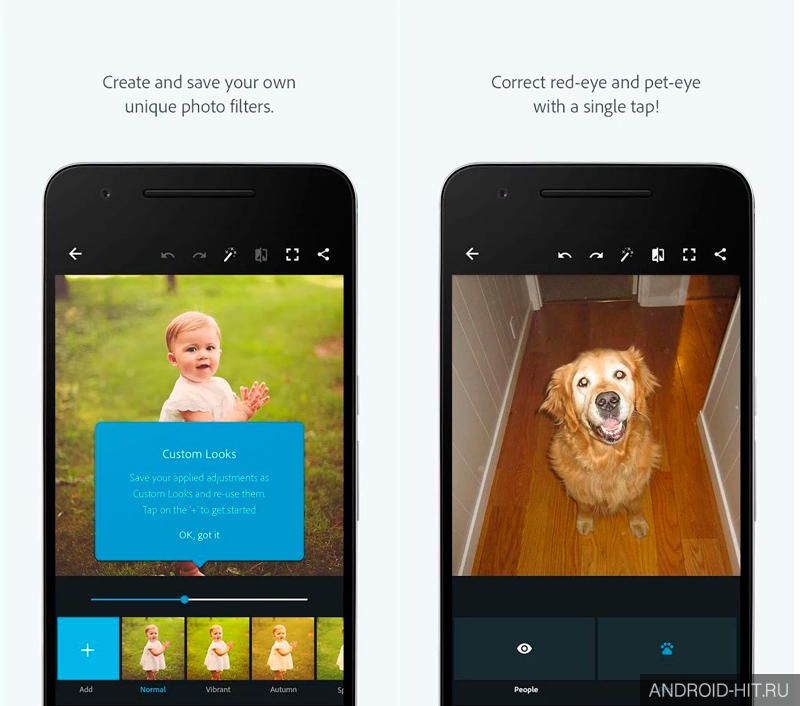 Скриншот Adobe Photoshop Express на андроид Скриншот Adobe Photoshop Express на андроид