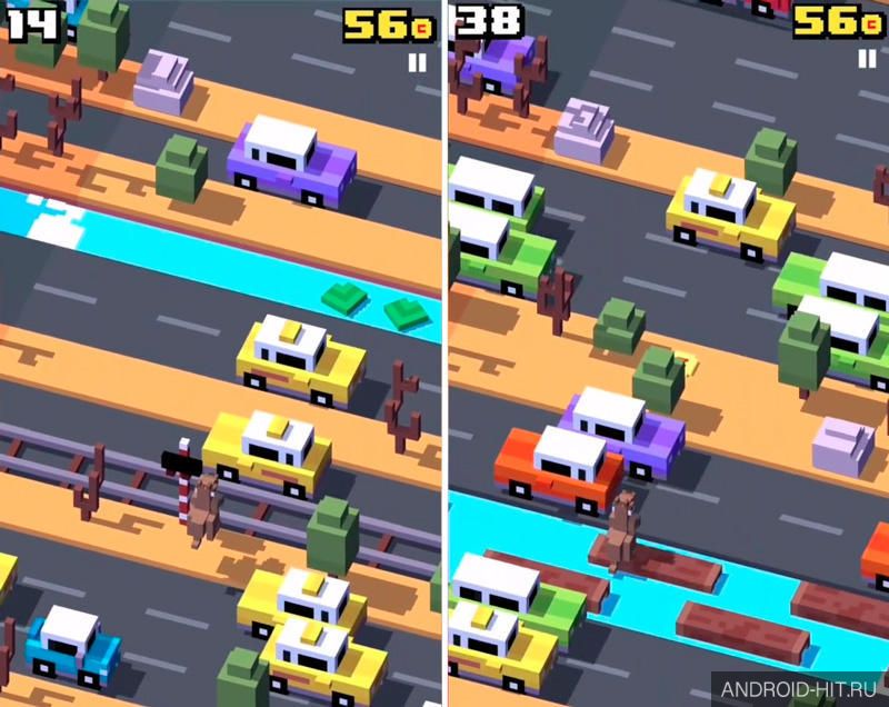 Скриншот Crossy Road на андроид