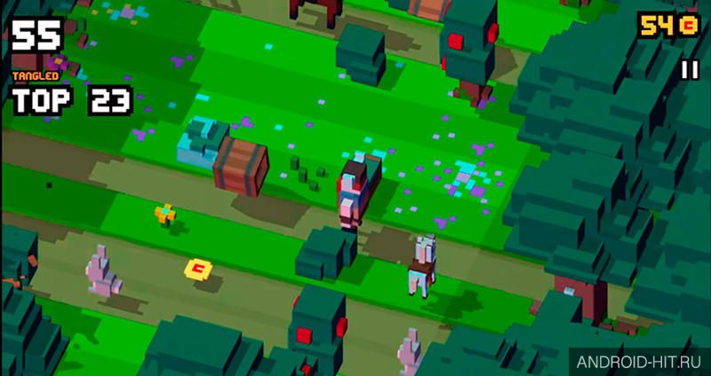 Скриншот Disney Crossy Road на андроид