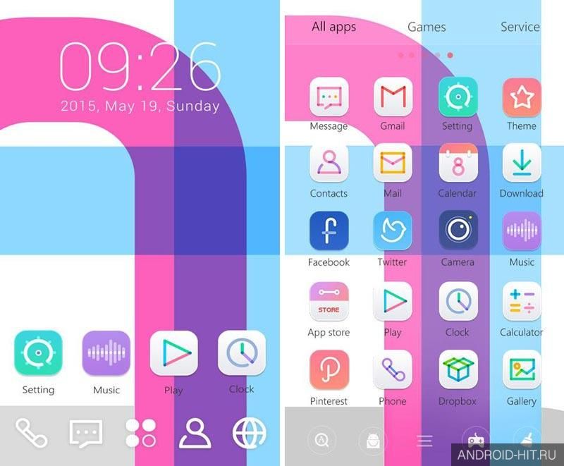 Скриншот Vividness Theme на андроид Скриншот Vividness Theme на андроид