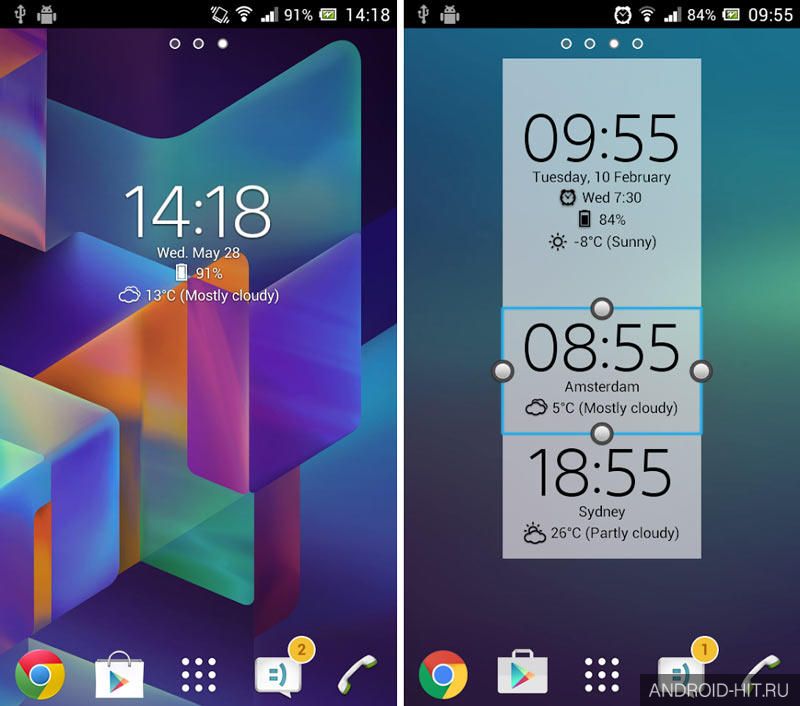 Скриншот Digital Clock Widget Xperia на андроид