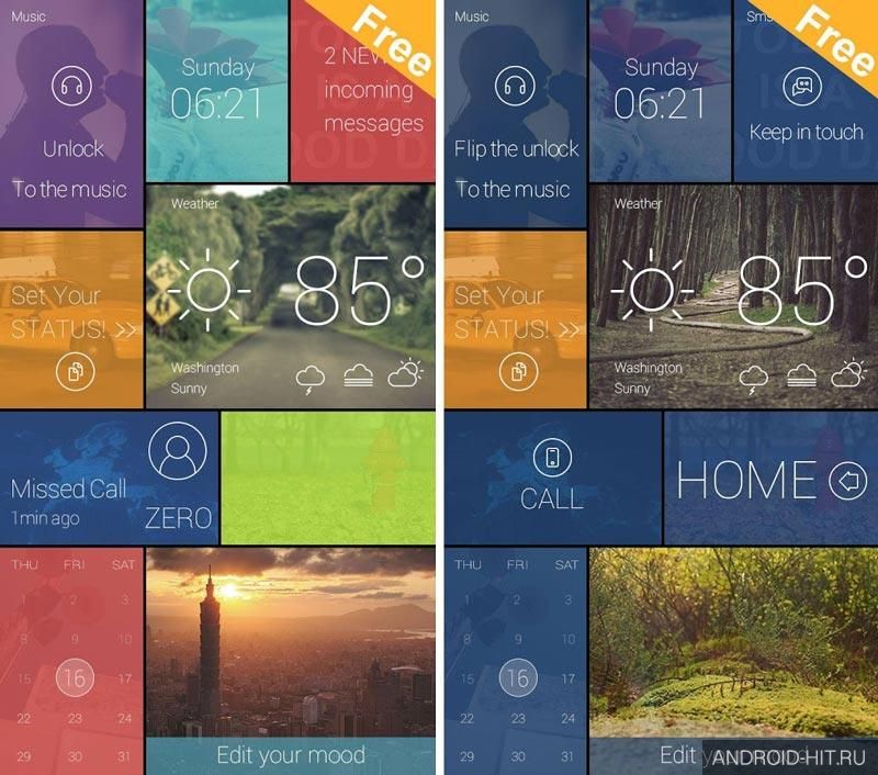 Скриншот Color Box 2 In 1 Theme на андроид