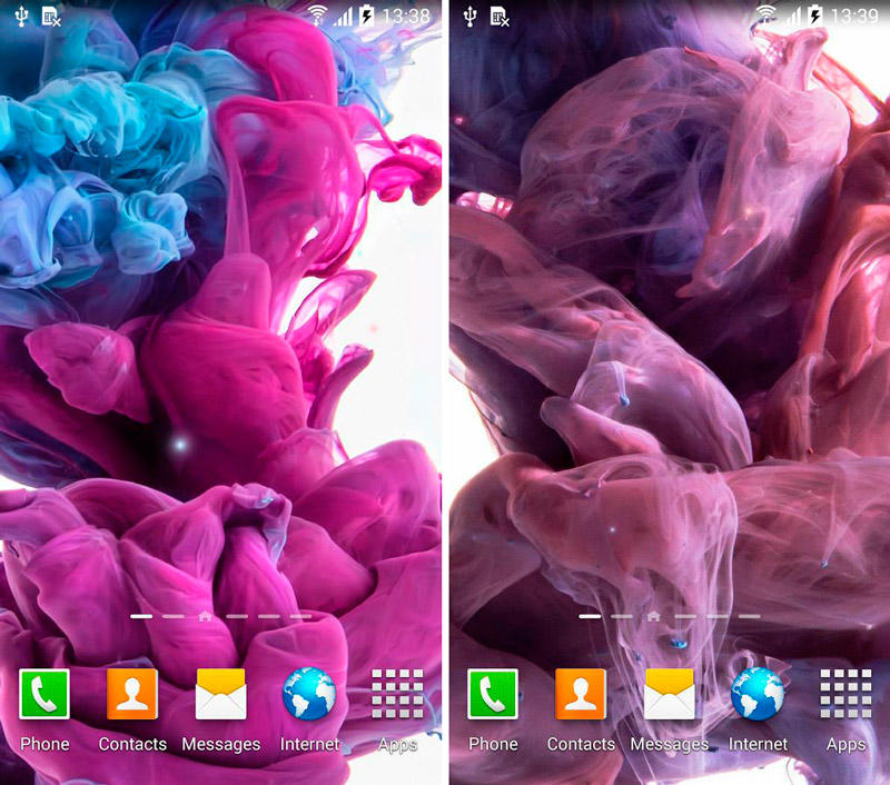 Скриншот Краски в Воде Живые Обои на андроид