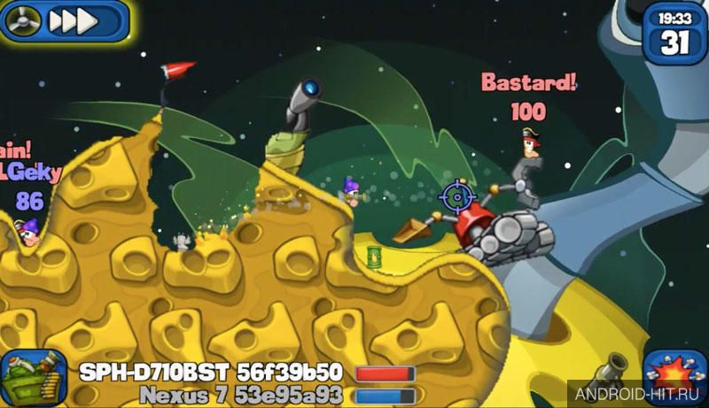 Скриншот Worms 2: Armageddon на андроид Скриншот Worms 2: Armageddon на андроид