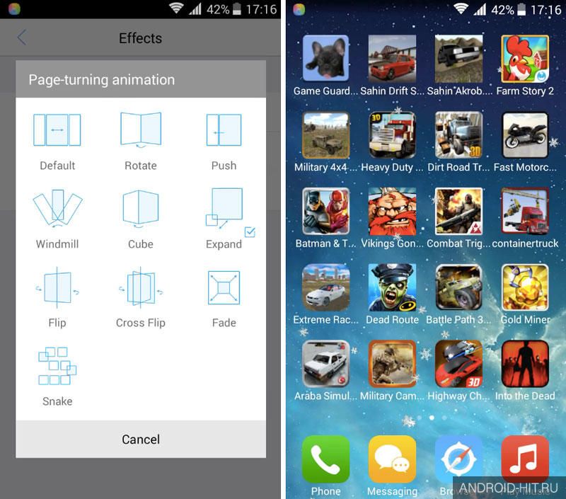 Скриншот One Launcher (iOS 8 HD Retina Theme) на андроид