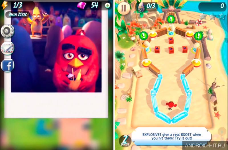 Скриншот Angry Birds Action! на андроид
