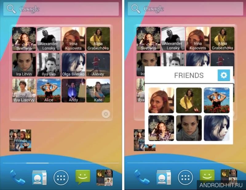 Скриншот Contact HD Widgets на андроид