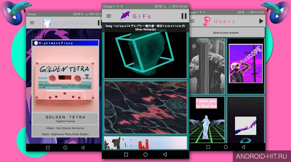 Скриншот Vaporwave Wallpapers  на андроид