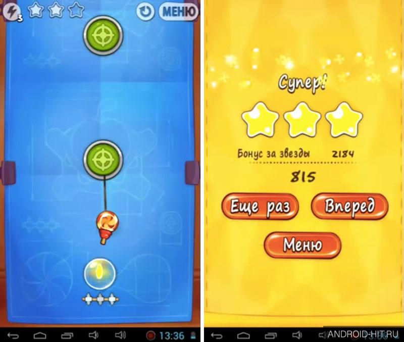Скриншот Cut the Rope: Experiments на андроид Скриншот Cut the Rope: Experiments на андроид