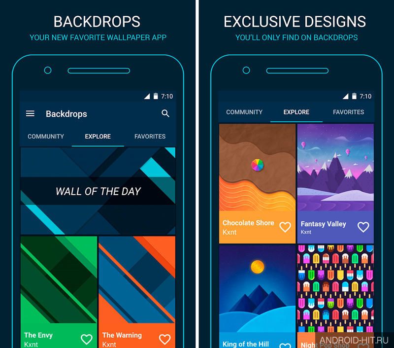 Скриншот Backdrops - Wallpapers на андроид