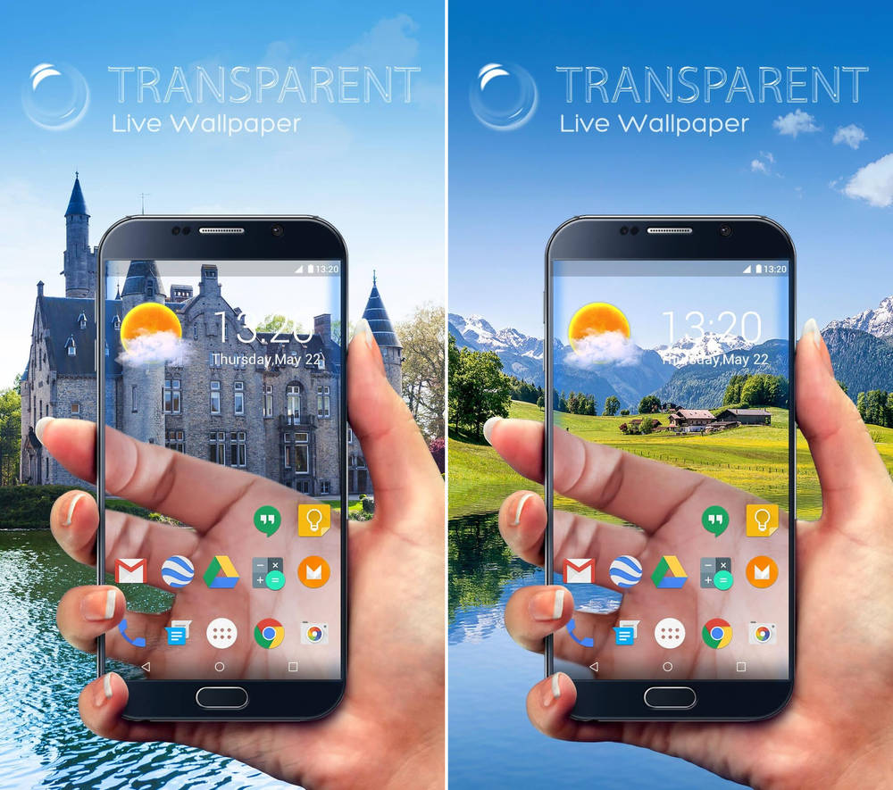 Скриншот Real Transparent Screen & Background на андроид