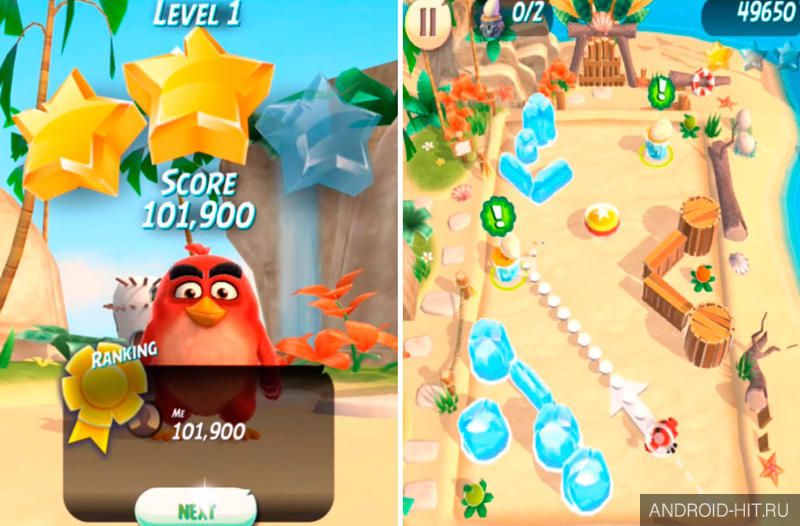 Скриншот Angry Birds Action! на андроид
