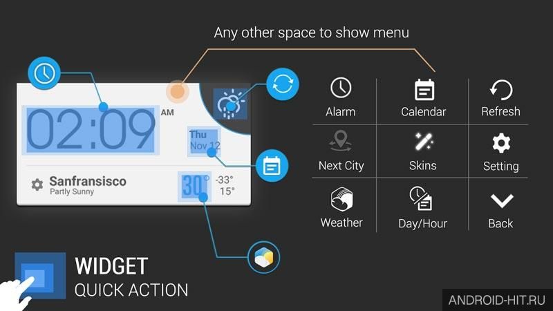 Скриншот HD Transparent Weather Clock на андроид Скриншот HD Transparent Weather Clock на андроид
